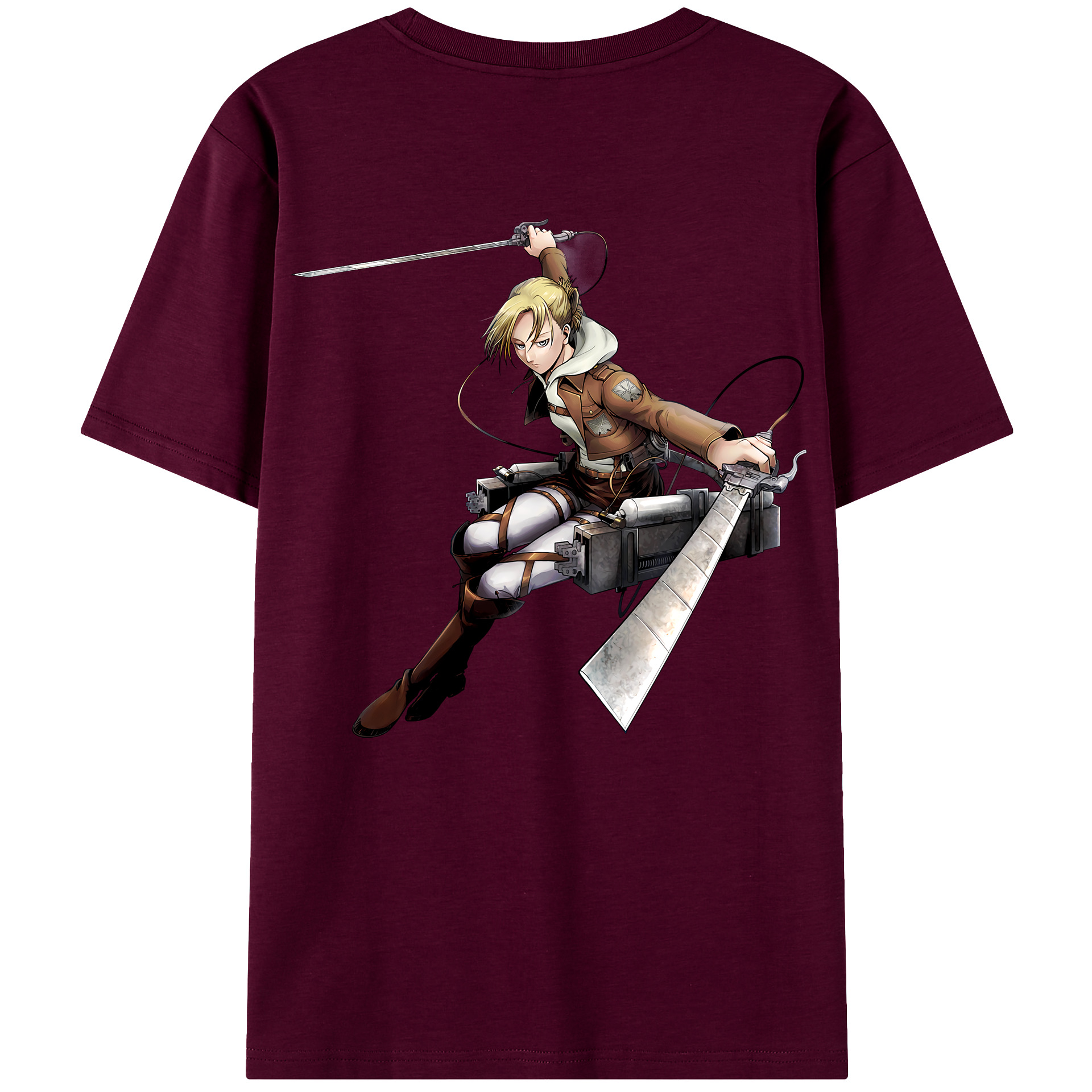 （画像用） 進撃の巨人 アニ・レオンハート Attack on Titan Annie Leonhart レディース半袖Tシャツ(バックプリント)